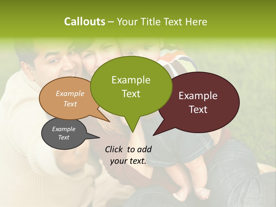 Casual Picture Happiness PowerPoint Template