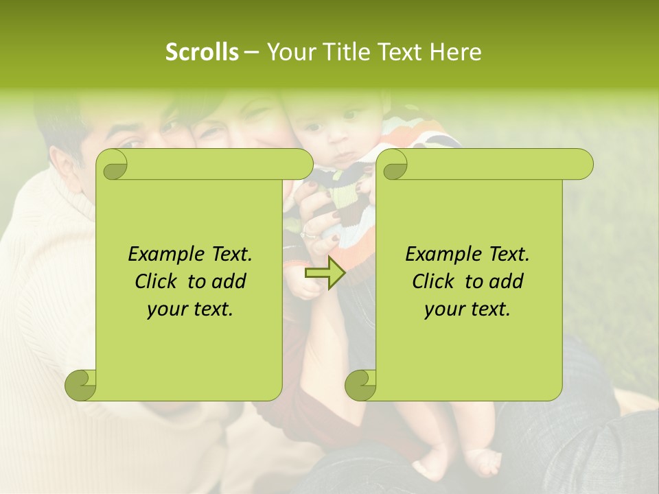 Casual Picture Happiness PowerPoint Template