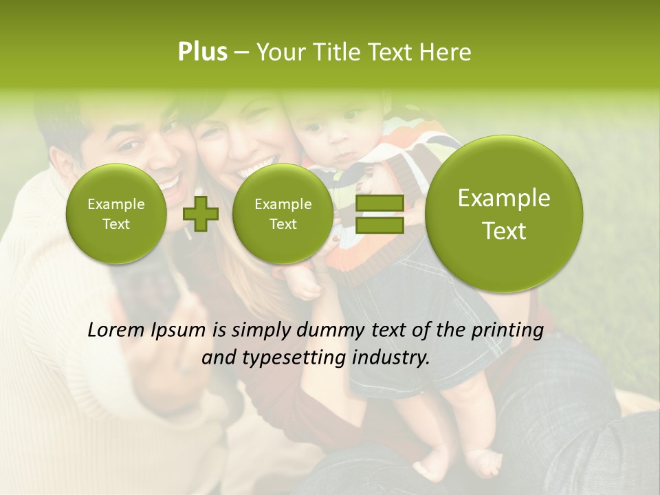 Casual Picture Happiness PowerPoint Template