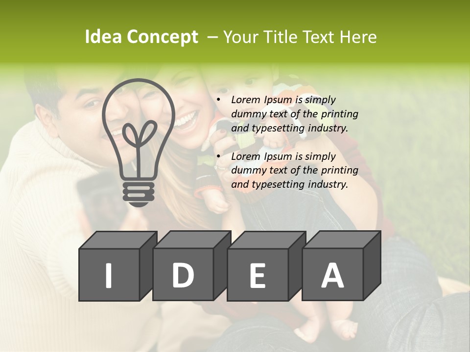 Casual Picture Happiness PowerPoint Template