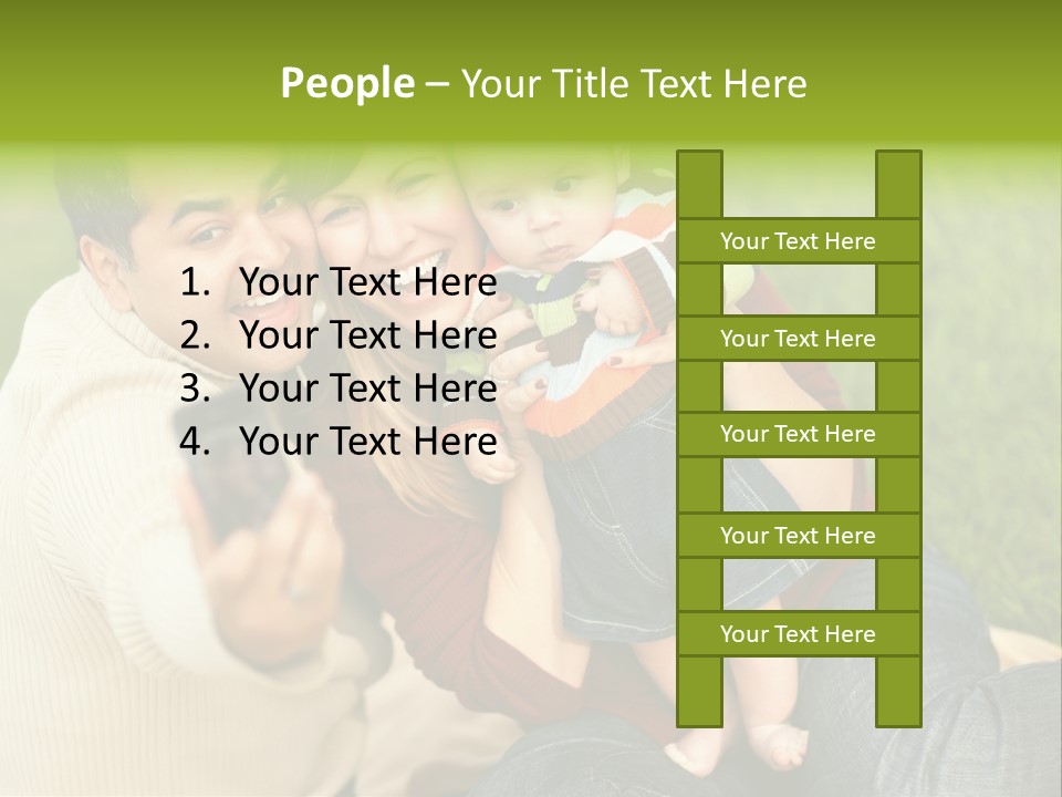 Casual Picture Happiness PowerPoint Template