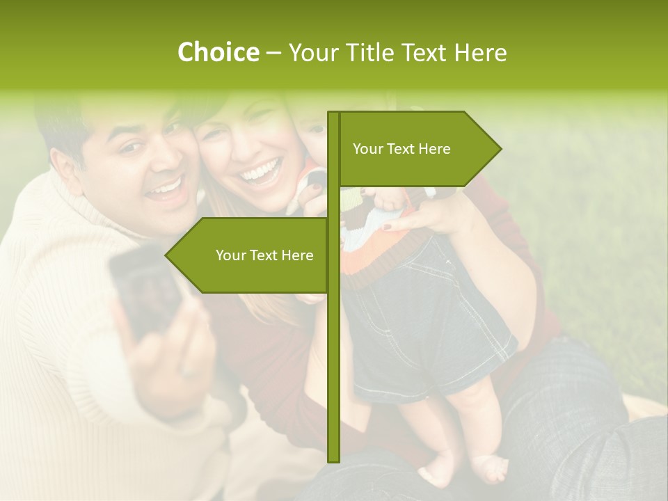 Casual Picture Happiness PowerPoint Template