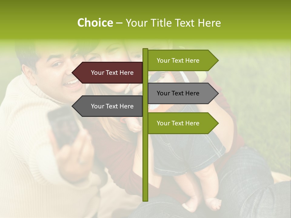 Casual Picture Happiness PowerPoint Template