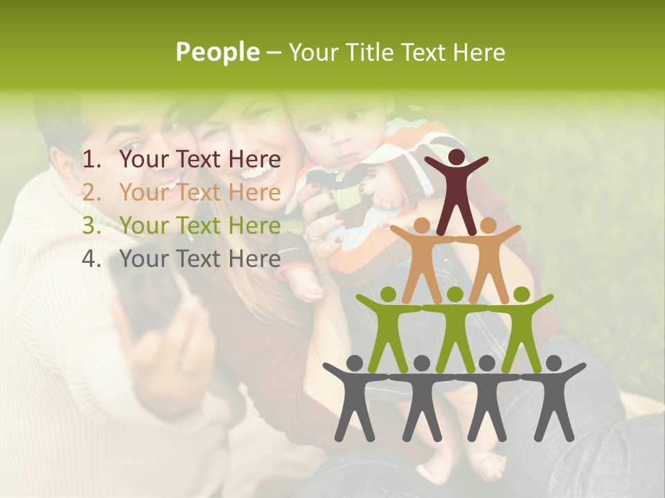 Casual Picture Happiness PowerPoint Template