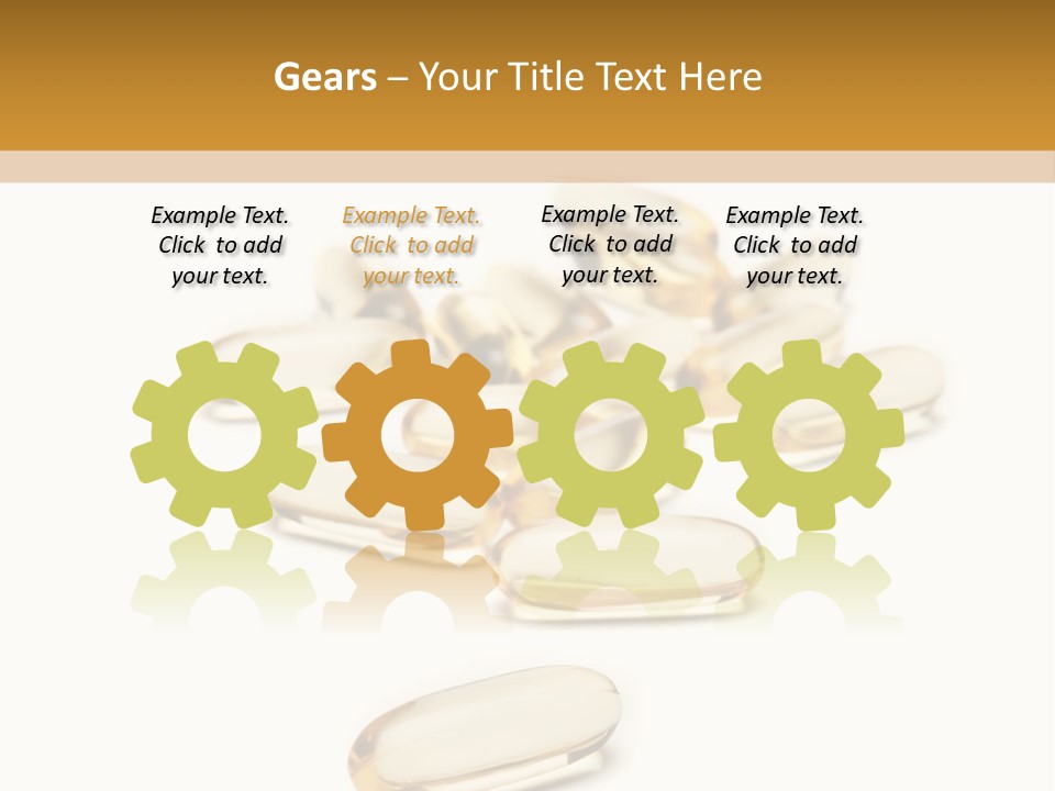 Gelatin Eating White PowerPoint Template