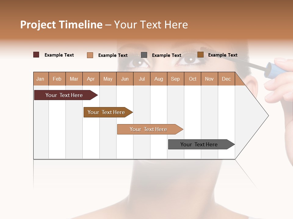 Portrait Holding Female PowerPoint Template