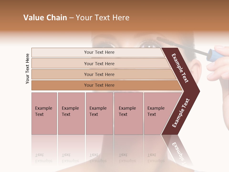 Portrait Holding Female PowerPoint Template