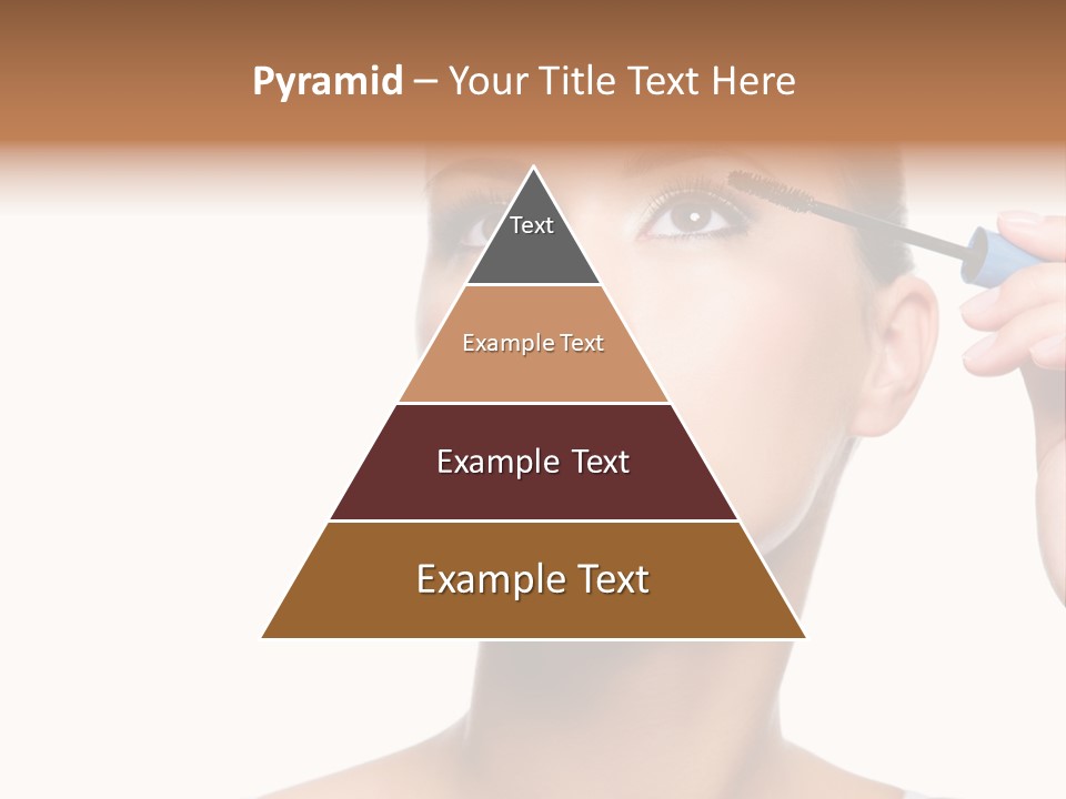 Portrait Holding Female PowerPoint Template