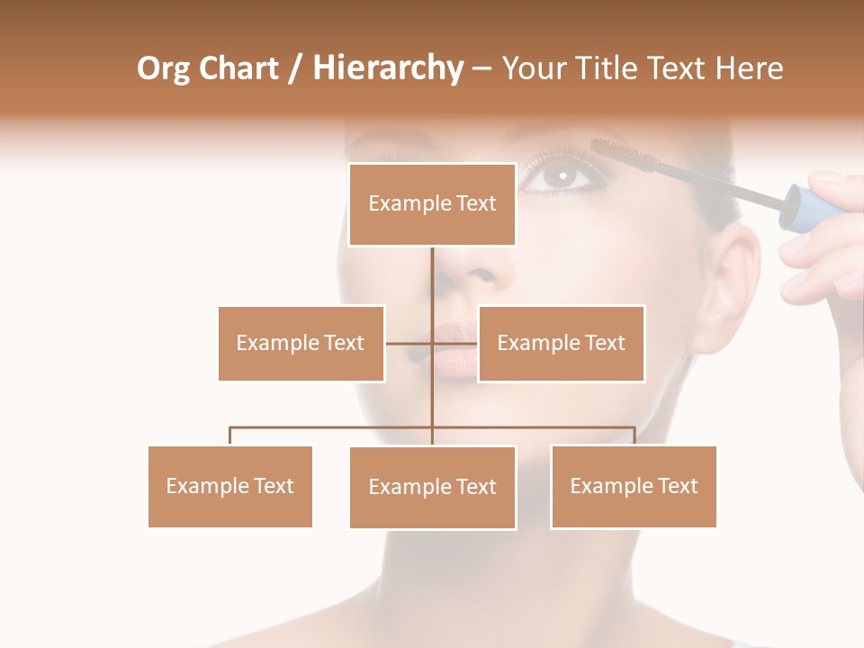 Portrait Holding Female PowerPoint Template