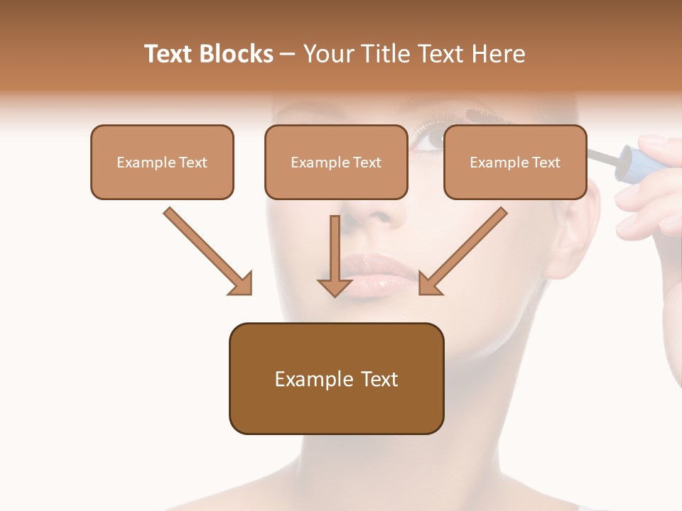 Portrait Holding Female PowerPoint Template