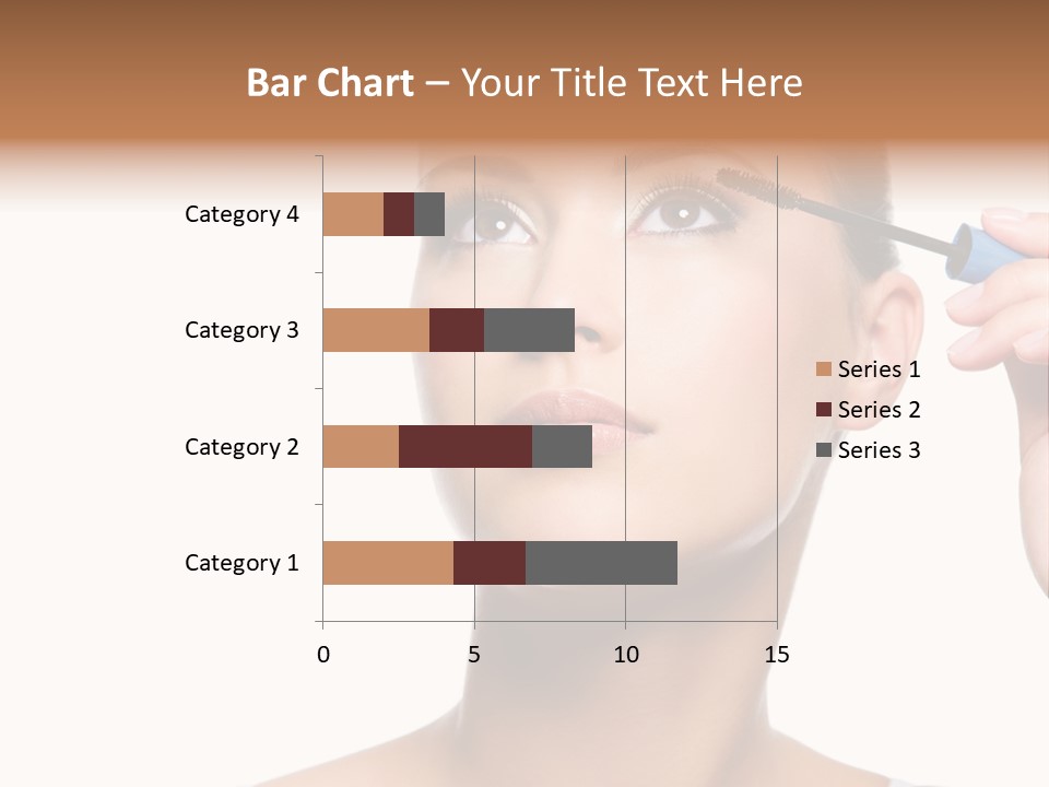 Portrait Holding Female PowerPoint Template