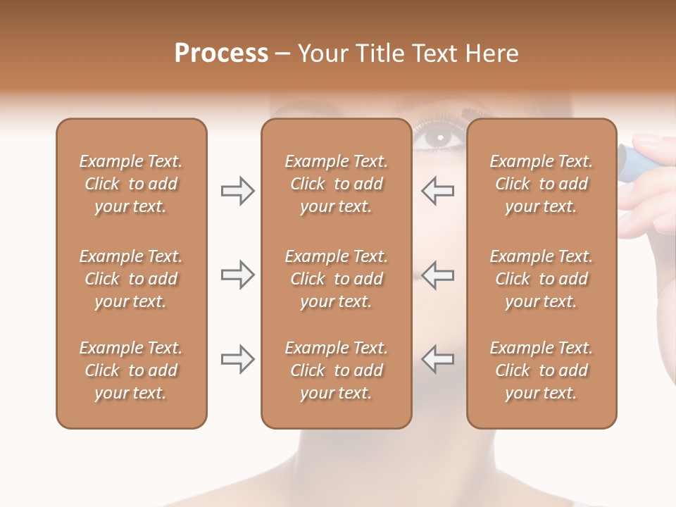 Portrait Holding Female PowerPoint Template