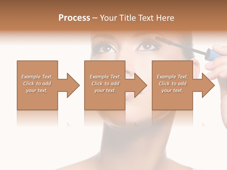 Portrait Holding Female PowerPoint Template