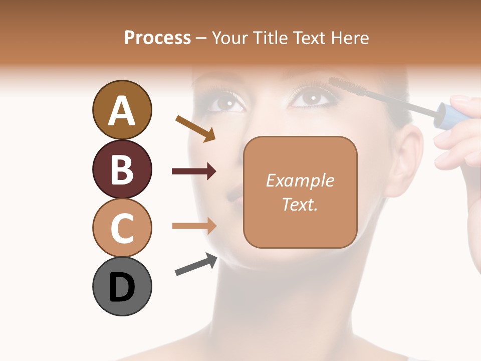 Portrait Holding Female PowerPoint Template