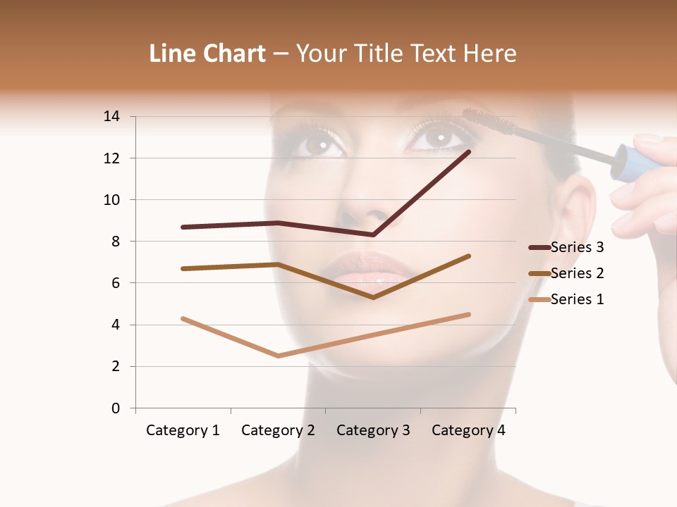 Portrait Holding Female PowerPoint Template