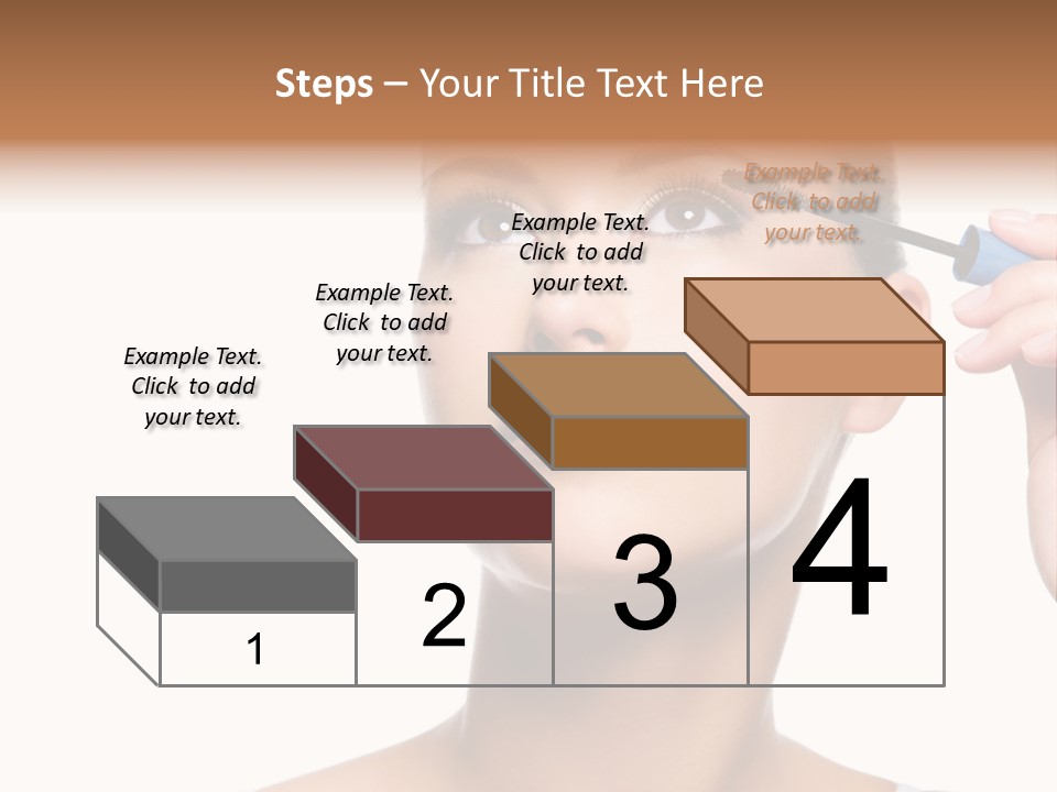 Portrait Holding Female PowerPoint Template