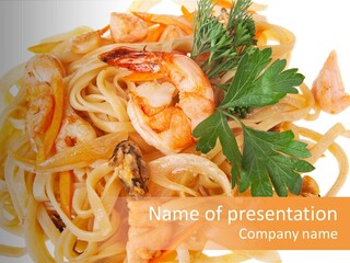 Noodles Fresh Calories PowerPoint Template