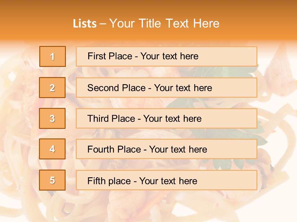 Noodles Fresh Calories PowerPoint Template
