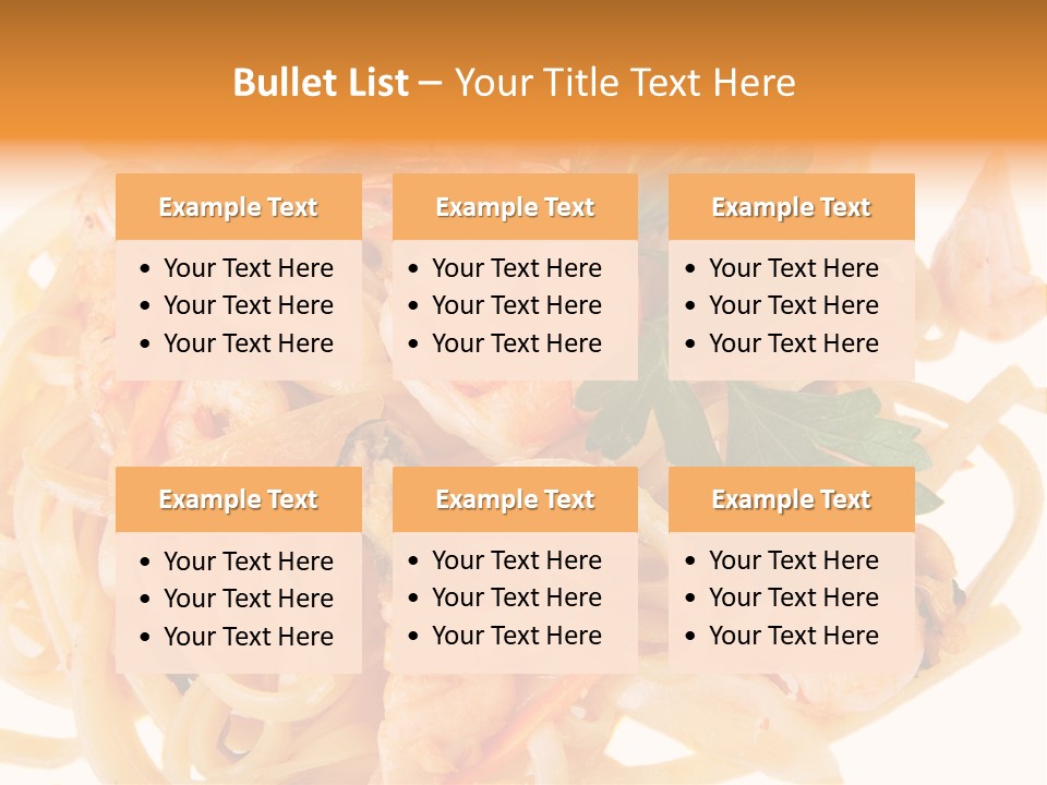 Noodles Fresh Calories PowerPoint Template