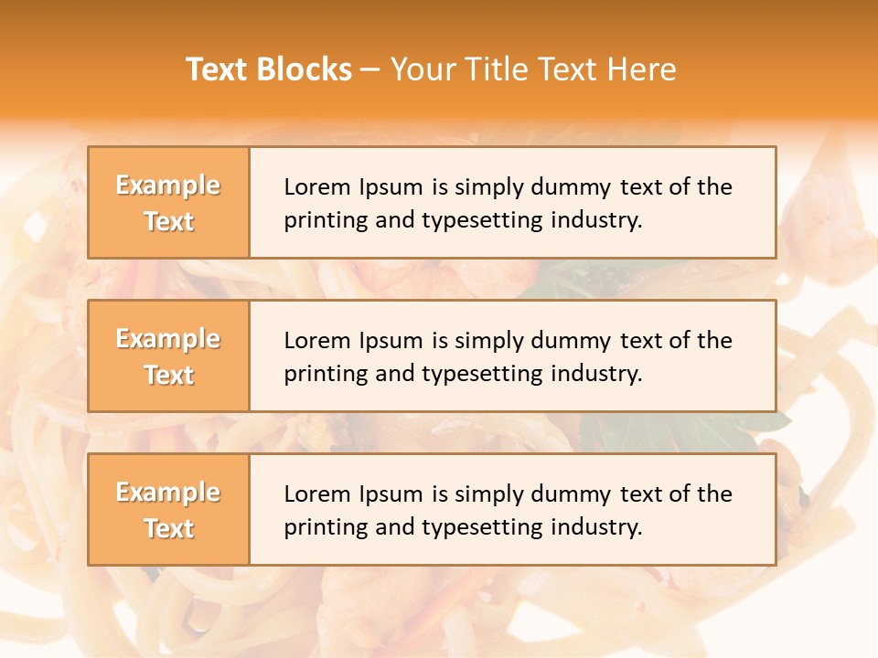 Noodles Fresh Calories PowerPoint Template