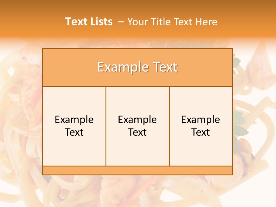 Noodles Fresh Calories PowerPoint Template