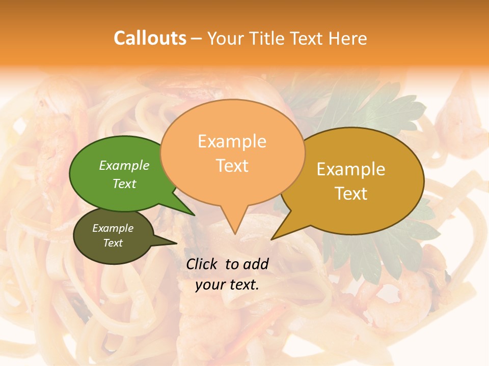 Noodles Fresh Calories PowerPoint Template