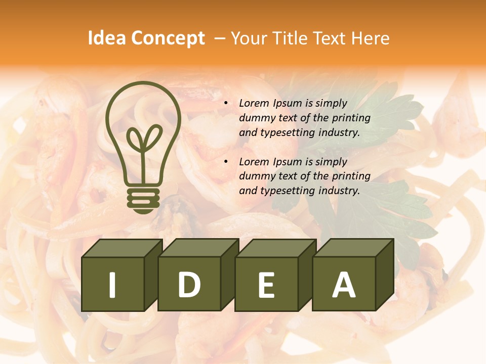 Noodles Fresh Calories PowerPoint Template