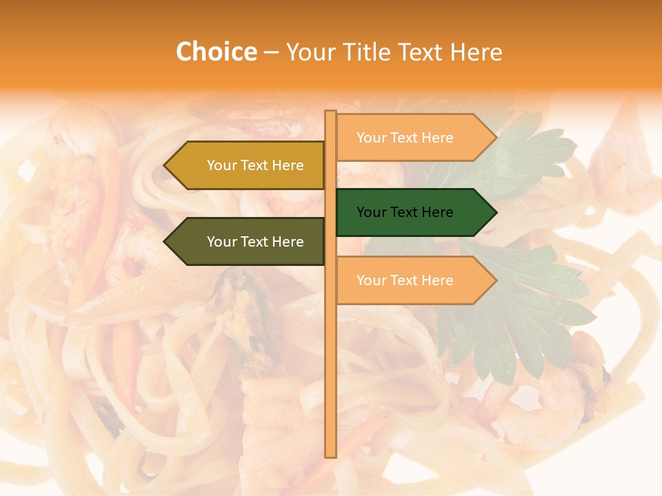 Noodles Fresh Calories PowerPoint Template