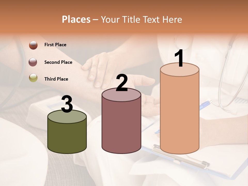 Senior Blood Hand PowerPoint Template