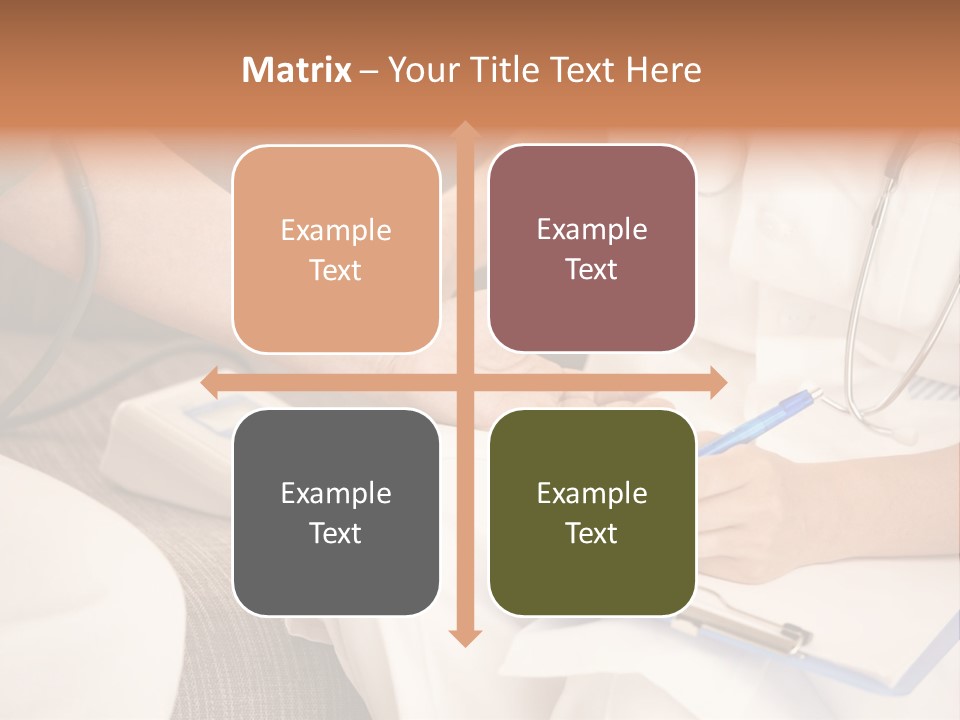 Senior Blood Hand PowerPoint Template