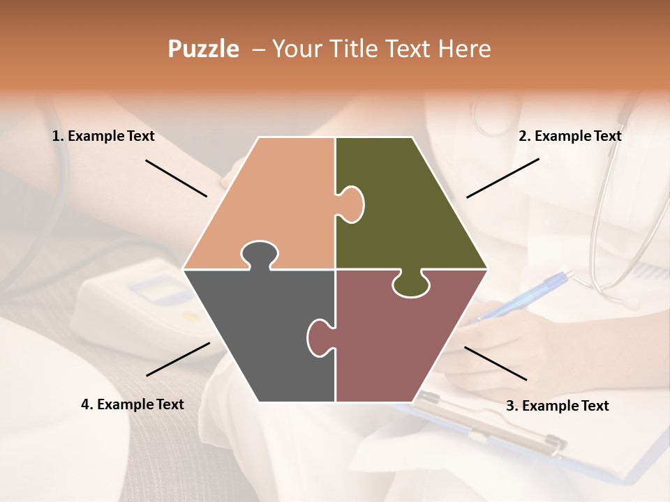 Senior Blood Hand PowerPoint Template