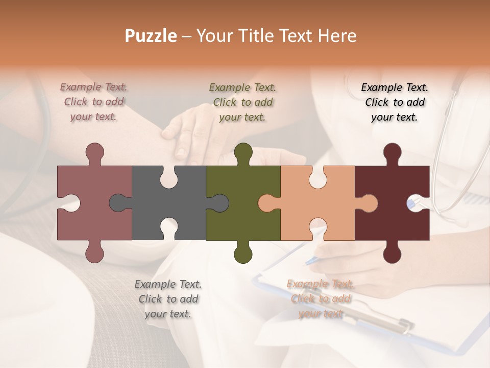 Senior Blood Hand PowerPoint Template