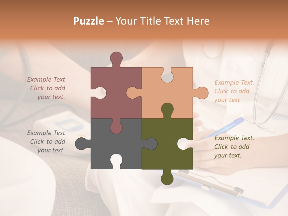 Senior Blood Hand PowerPoint Template