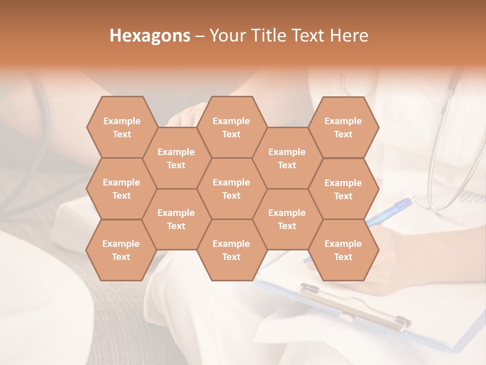 Senior Blood Hand PowerPoint Template