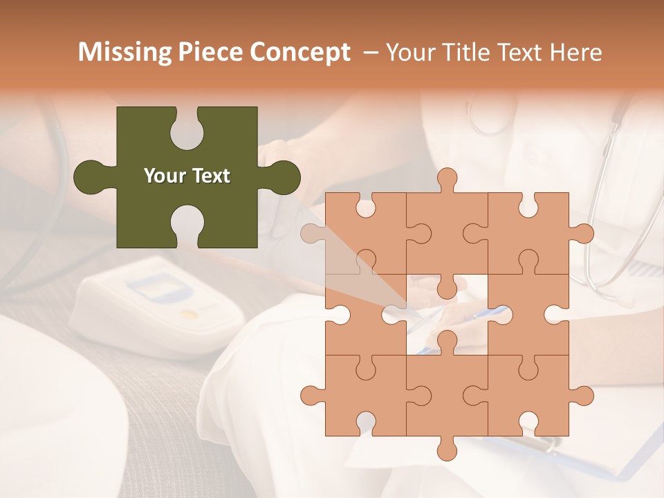 Senior Blood Hand PowerPoint Template