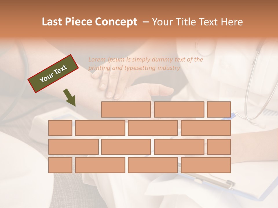 Senior Blood Hand PowerPoint Template