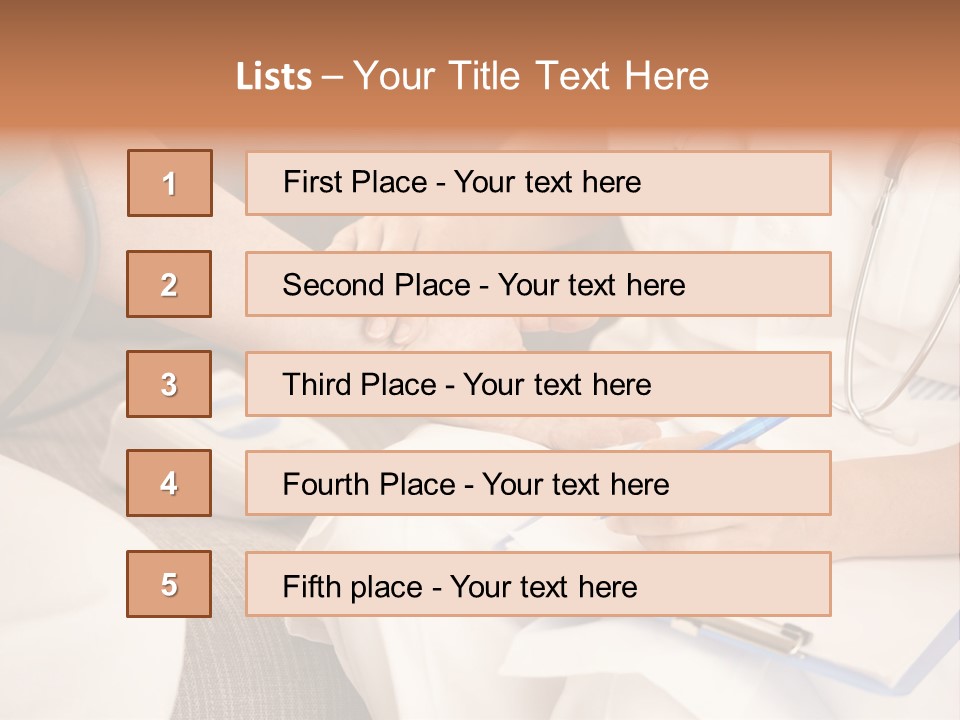 Senior Blood Hand PowerPoint Template