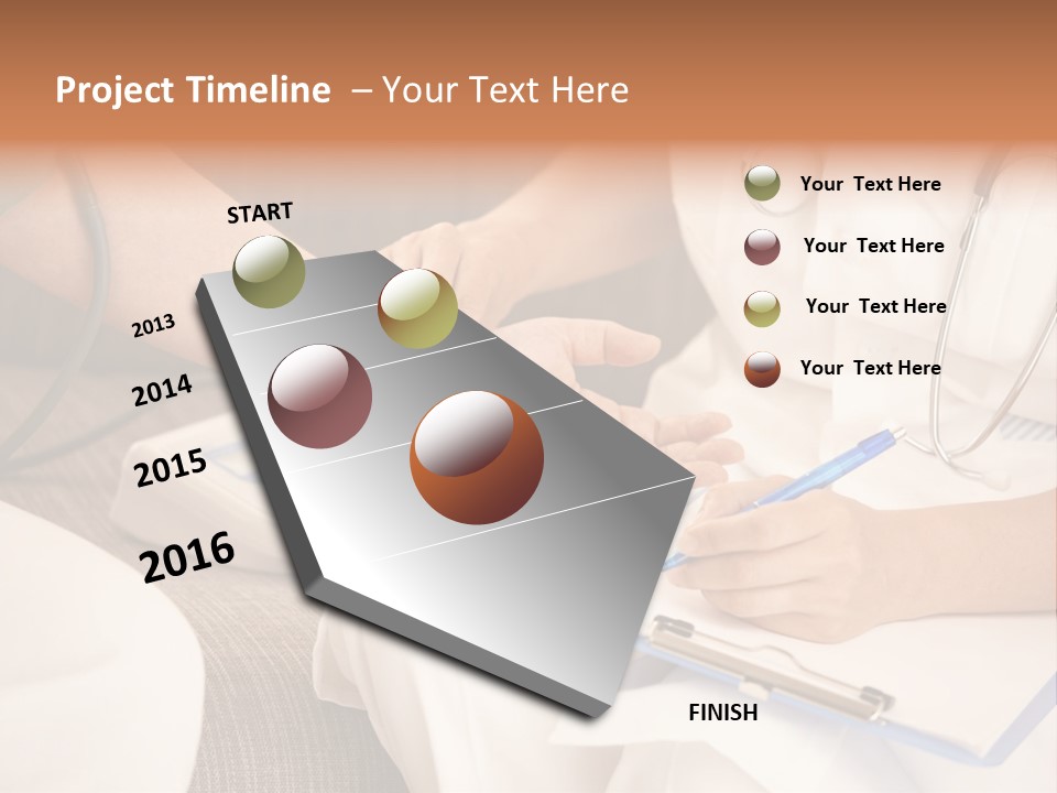 Senior Blood Hand PowerPoint Template