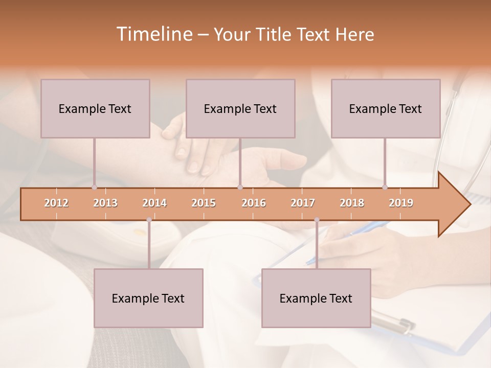 Senior Blood Hand PowerPoint Template