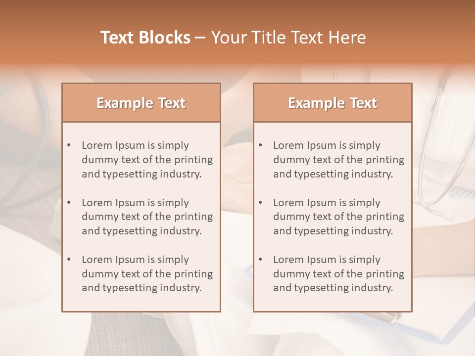 Senior Blood Hand PowerPoint Template
