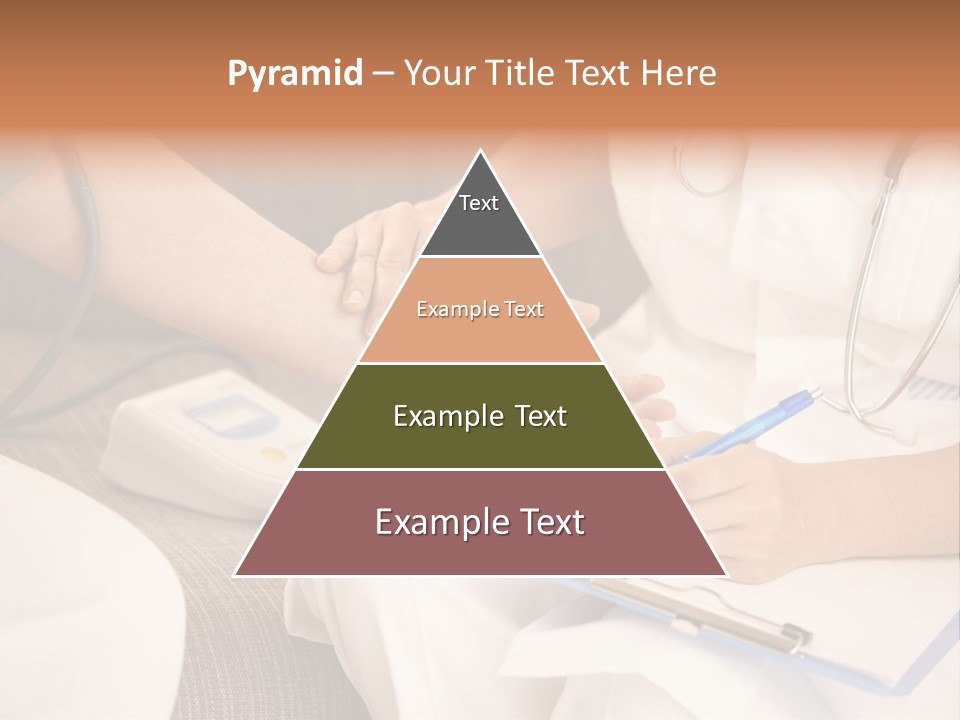 Senior Blood Hand PowerPoint Template