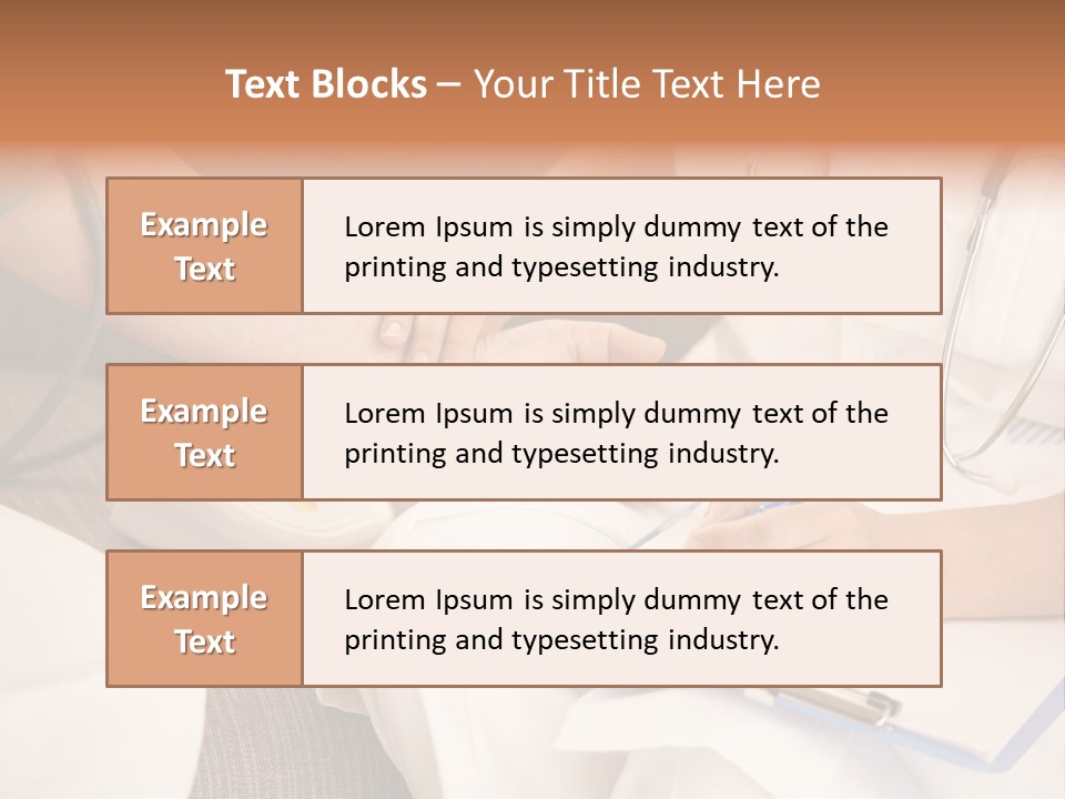 Senior Blood Hand PowerPoint Template