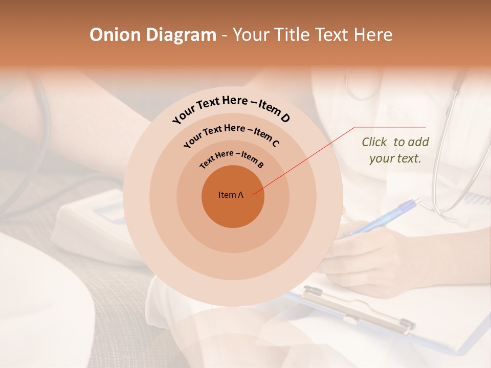 Senior Blood Hand PowerPoint Template