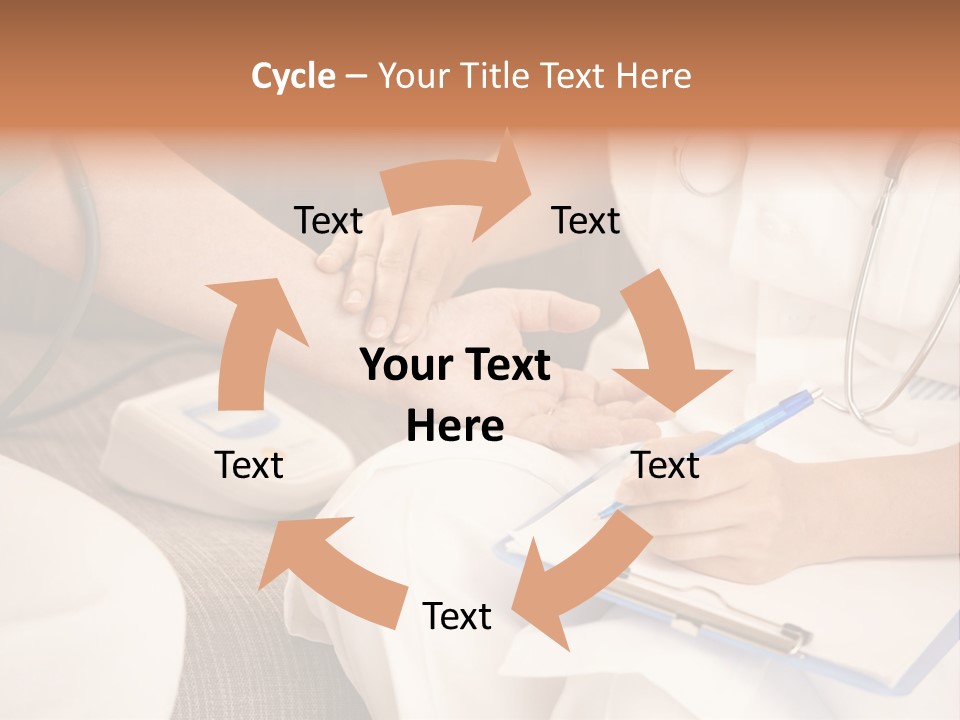 Senior Blood Hand PowerPoint Template