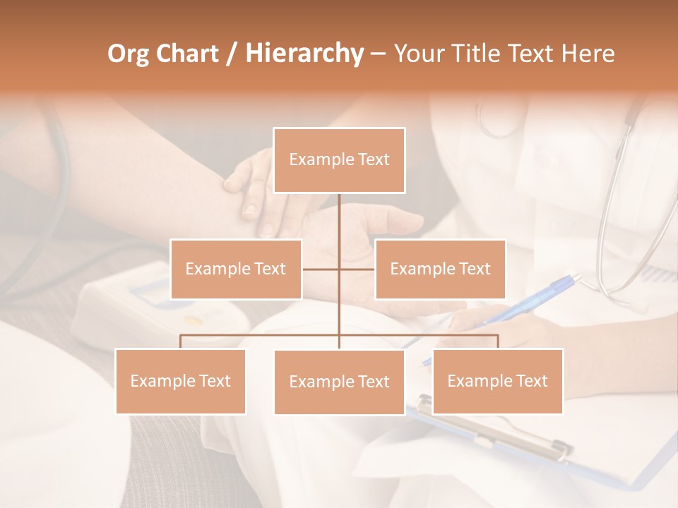 Senior Blood Hand PowerPoint Template