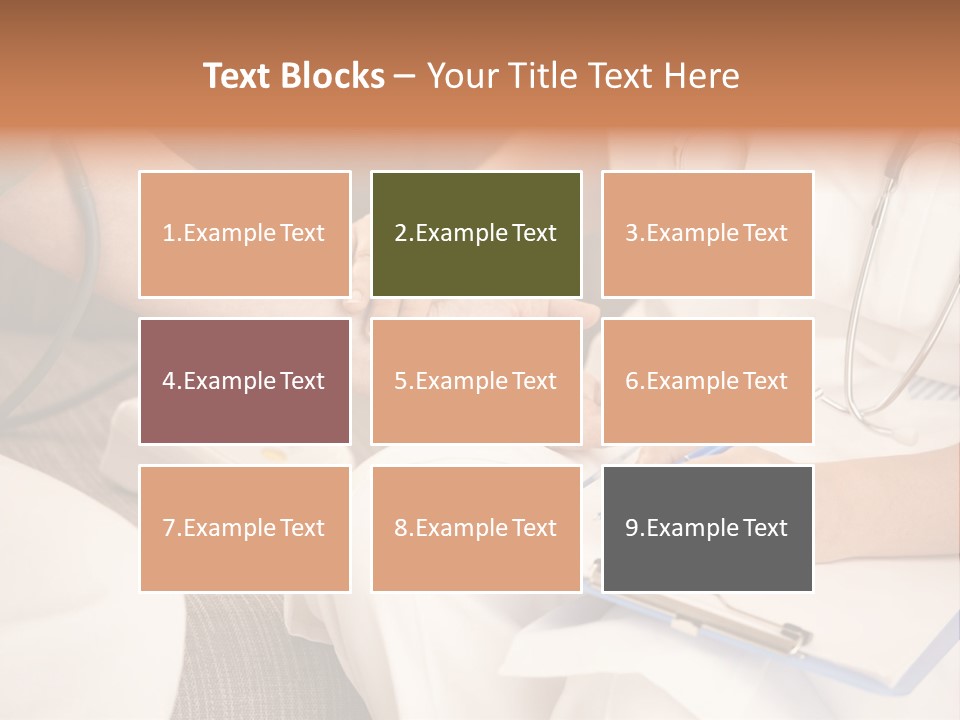 Senior Blood Hand PowerPoint Template