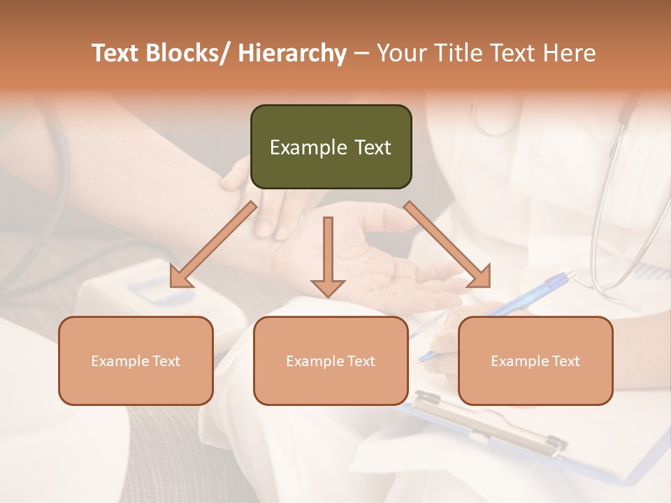 Senior Blood Hand PowerPoint Template