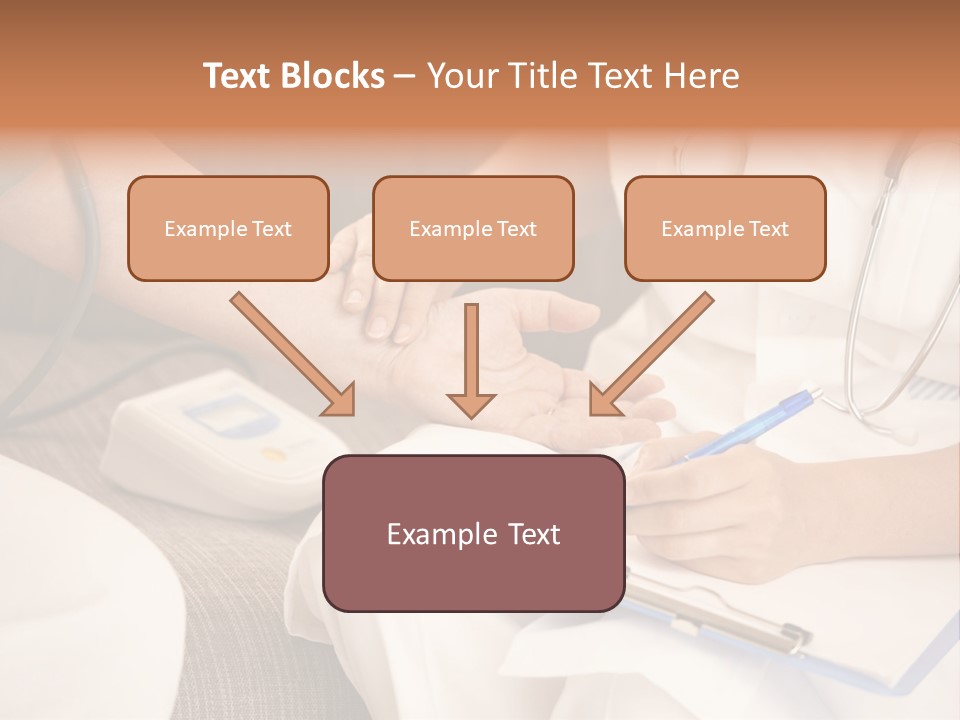 Senior Blood Hand PowerPoint Template