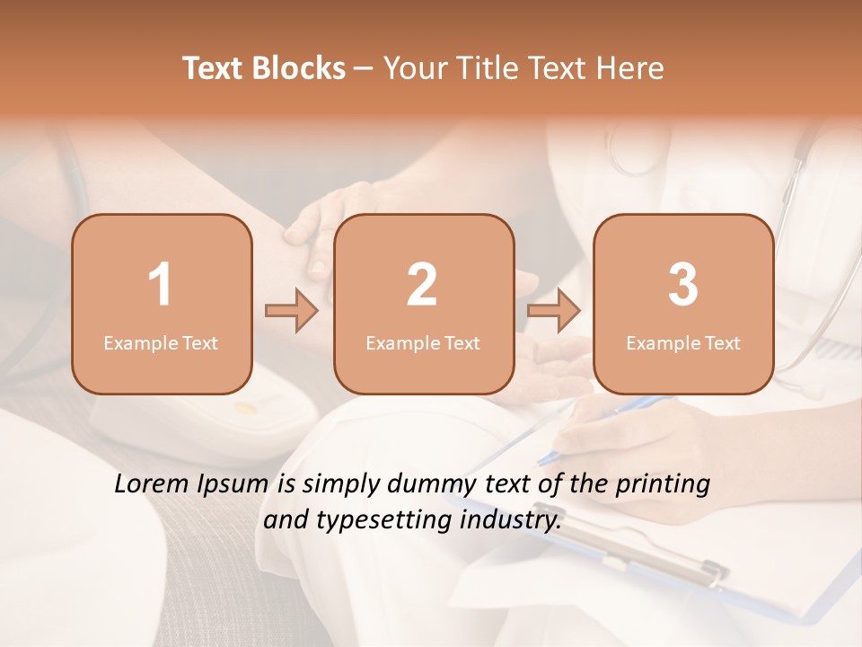 Senior Blood Hand PowerPoint Template