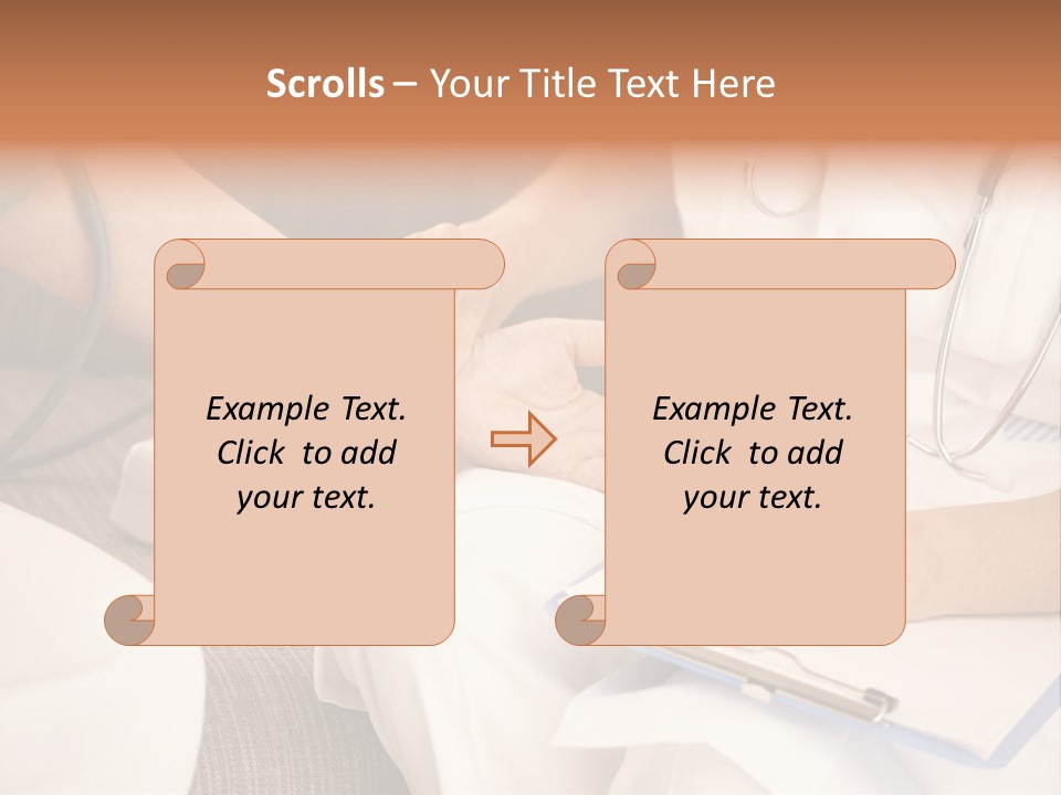 Senior Blood Hand PowerPoint Template